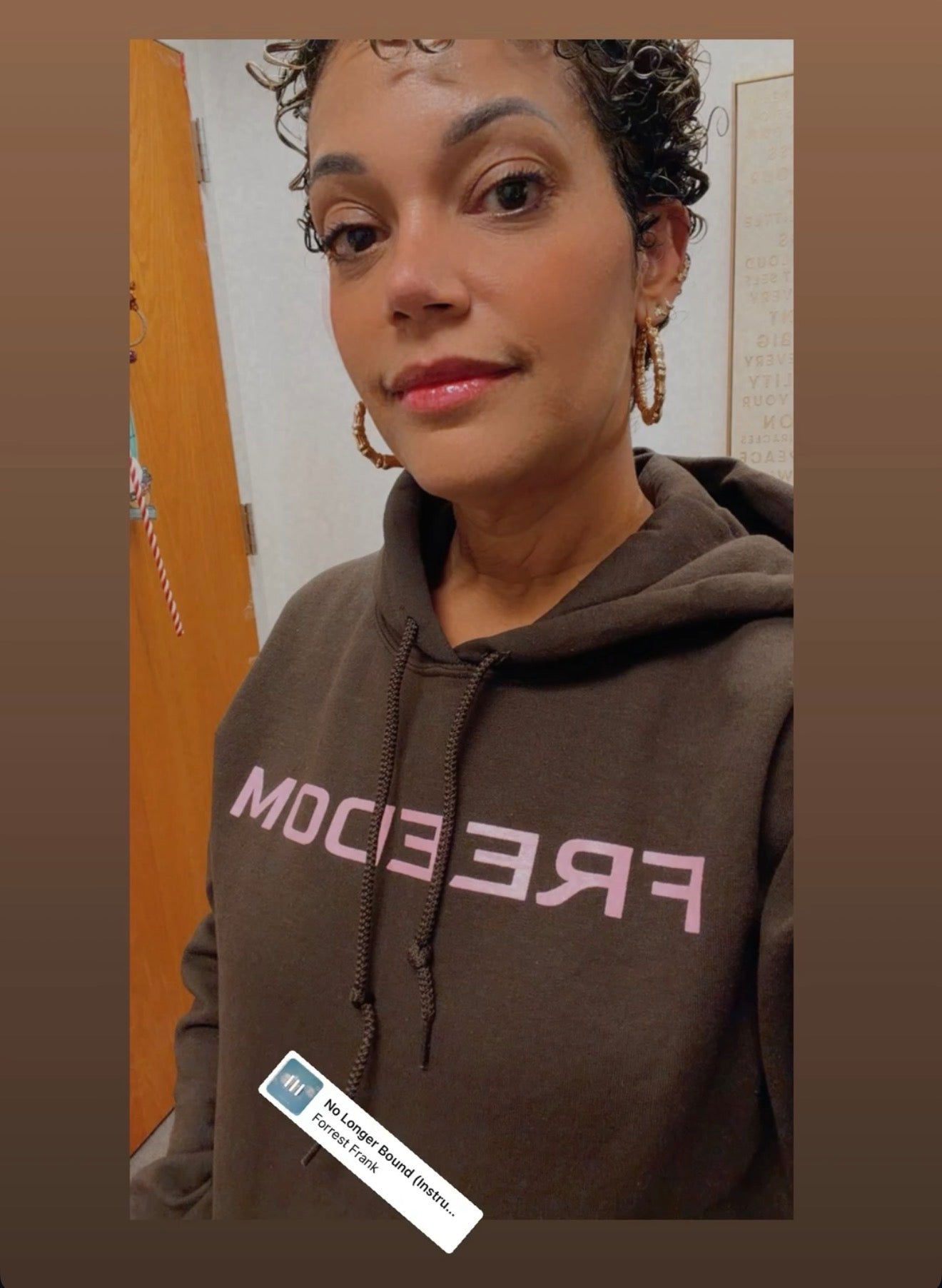 FREEDOM Hoodie- Brown