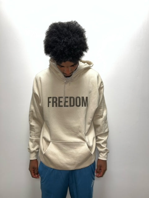 Tan FREEDOM hoodie (Unisex)